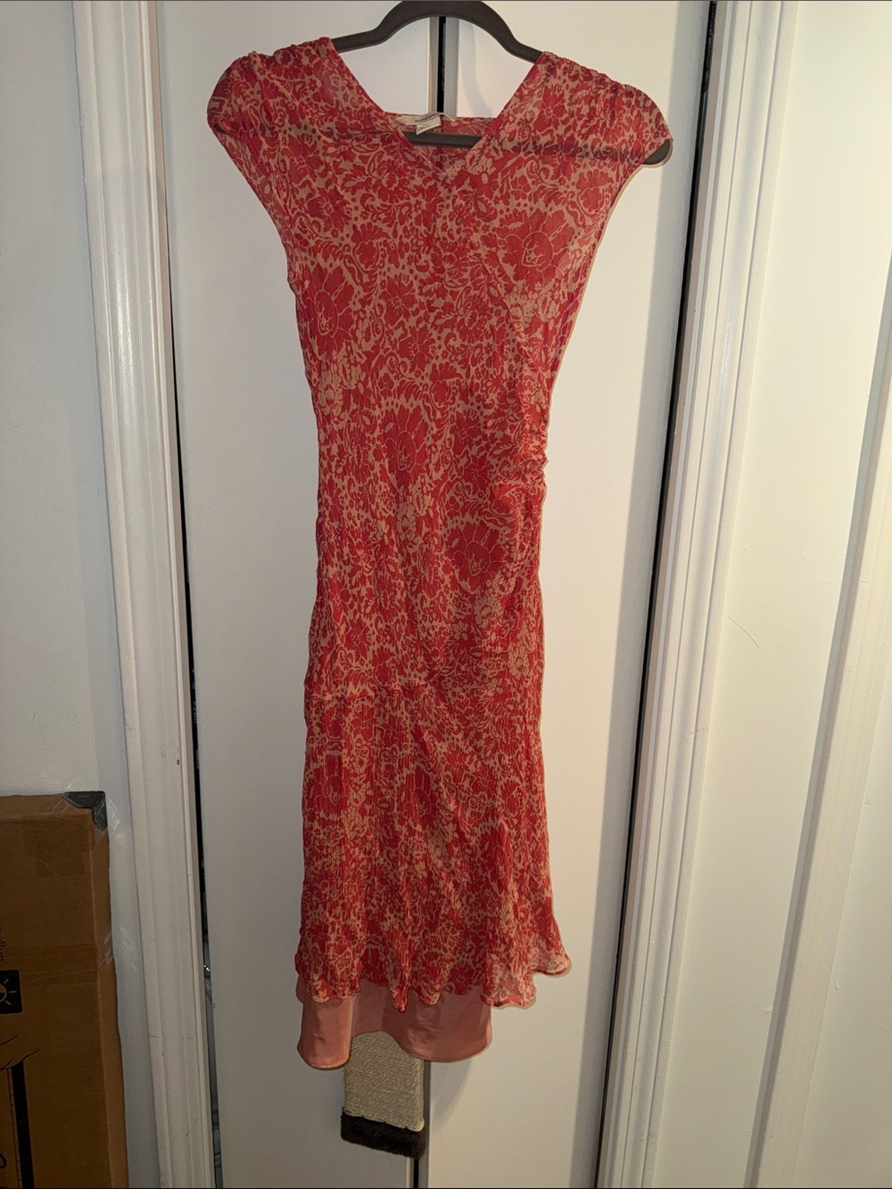 Floral coral Sleeveless Women’s Dress